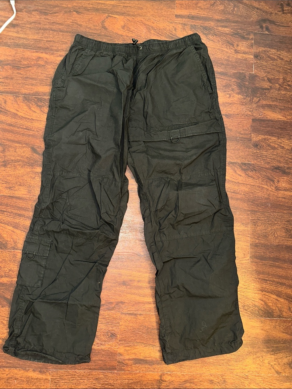 Supreme Black Cargo Trousers with Utility Pockets men’s size Large
